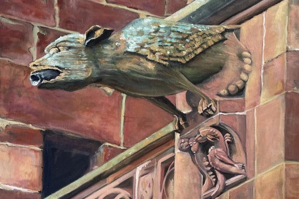 Drache - Wasserspeier Freiburger Münster